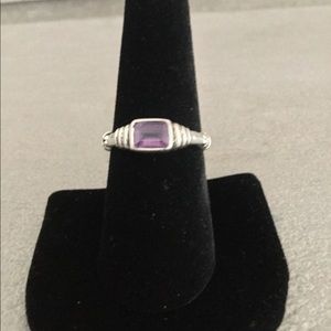 925 sterling amethyst ring